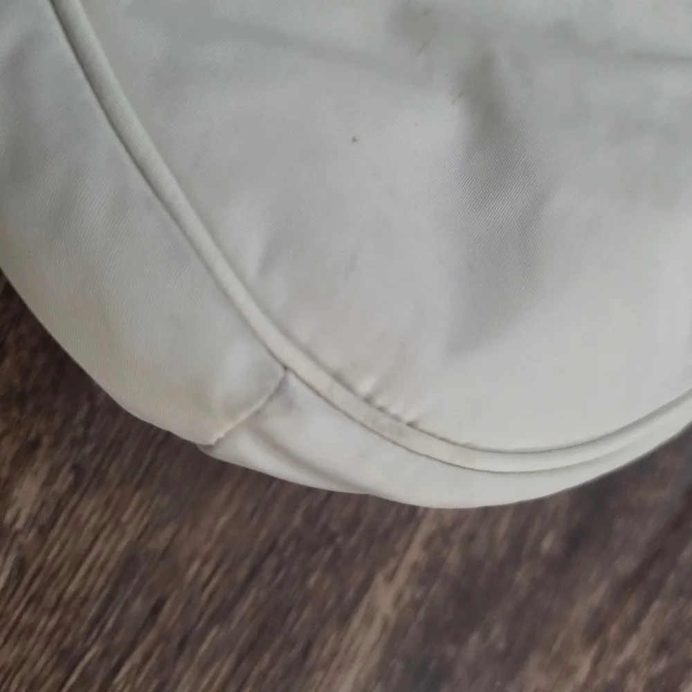 LULULEMON Mini Shoulder Bag Womens OS White Nylon Athleisure Zip Hobo Purse